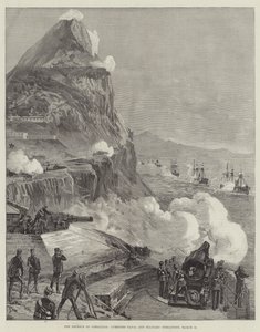 Gibraltars försvar, kombinerade sjö- och militära operationer, 13 mars av William Heysham Overend