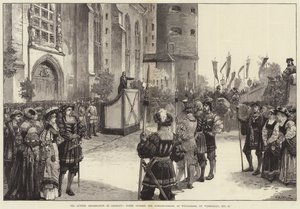 Lutherfirandet i Tyskland, scen utanför Schloss-Kirche, i Wittenberg, onsdagen den 31 oktober