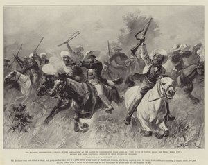 Matabili-upproret, Afrikanernas anfall i slaget vid Colenbrander Farm den 25 april, En naturkontakt gör hela världen till en familj, britter och boer förenas för att försvara sina fruar. av William Heysham Overend