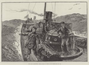 Flottans manövrer, prins George av Wales i sin torpedobåt (nr 79)