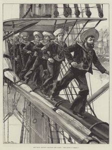 Naval Review, bemannar varven, Drottningen kommer!