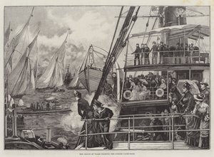 Prinsen av Wales startar Jubilee Yacht-Race av William Heysham Overend