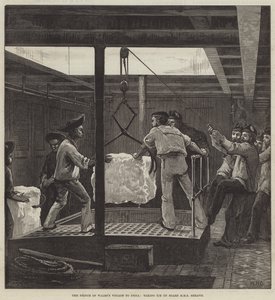 Prinsen av Wales resa till Indien, med is ombord på HMS Serapis