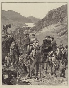 Det kungliga besöket på Irland, prinsen och prinsessan av Wales vid sjöarna i Killarney