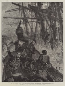 The late Storms, Wreck of the Benvenue at Sandgate, Rescue of Crew av Sandgate Life-Boat, 11 november