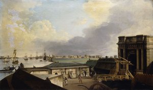 En utsikt över Calcutta tagen från Fort William,