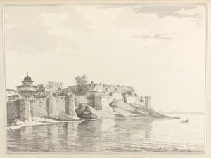 Vy över fortet i Allahabad av William Hodges