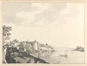 Vy över fortet i Allahabad av William Hodges