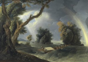 Storm på Ganges, med Mrs Hastings nära Colgon Rocks, ca 1790 (olja på duk) av William Hodges