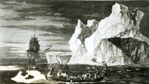 Isöarna den 9 januari 1773, graverade av B. T. Pouney, 31 februari 1777