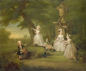En tebjudning för barn av William Hogarth