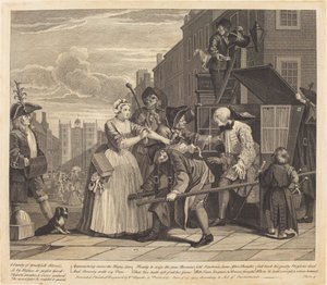 A Rakes framsteg: pl.4 av William Hogarth