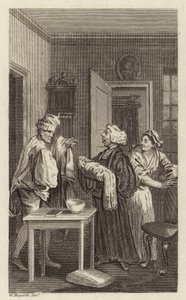 En scen ur Tristram Shandy av William Hogarth