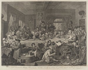 En valfestmåltid av William Hogarth
