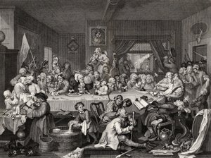 An Election Entertainment, graverad av T.E. Nicholson, från 