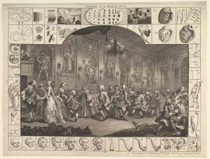 Analysis of Beauty, tavla 2, 5 mars 1753. av William Hogarth