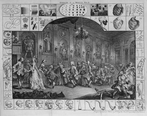Analysis of Beauty, Plate II, 1753 av William Hogarth