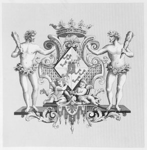Vapen av hertiginnan av Kendal av William Hogarth