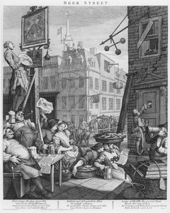 Ölgatan av William Hogarth