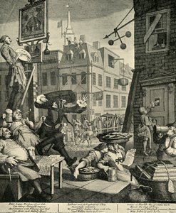 Beer Street, 1751, 1925. av William Hogarth