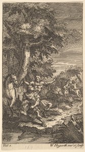 Cassandra, Frontispice, Vol. 1, 1725. av William Hogarth