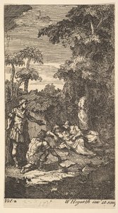 Cassandra, Frontispice, Vol. 2:, 1725. av William Hogarth