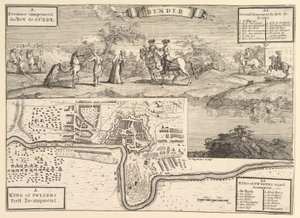 Karl XII vid Bender Aubry de La Mottrayes Reser genom Europa, Asien och in i..., 1723-24. av William Hogarth