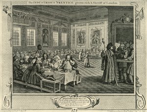 Stadsfest, 1747, 1925. av William Hogarth