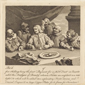 Columbus bryter ägget av William Hogarth
