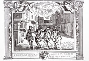Komedi med skendoktorn till förmån för farsens författare av William Hogarth