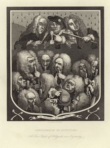 Konsultation av läkare av William Hogarth