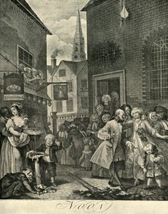 Covent Garden mitt på dagen, 1738, 1925. av William Hogarth