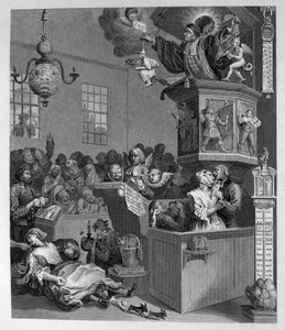 Godtrohet, vidskepelse och fanatism av William Hogarth