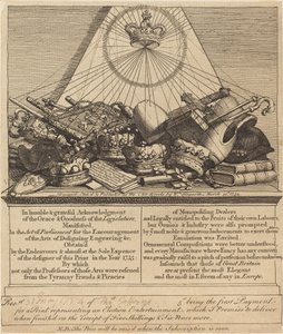 Kronor, mitrar, Maces, etc. av William Hogarth