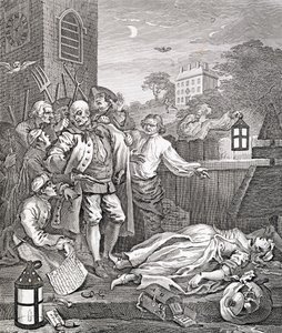Grymhet i perfektion, från "Grymhetens fyra stadier" av William Hogarth