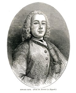 Edward Cave, ca 1700-talet av William Hogarth