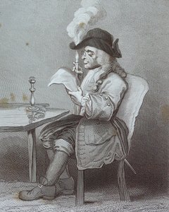 Gravyr med titeln "The Politician" av William Hogarth av William Hogarth