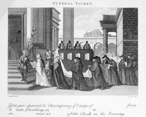 Begravningsbiljett av William Hogarth av William Hogarth