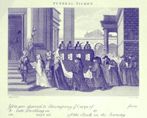 Begravningsbiljett av William Hogarth av William Hogarth