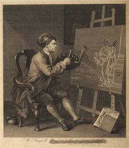 Hogarth målar den komiska musan av William Hogarth