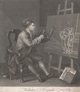 Hogarth målar den komiska musan av William Hogarth