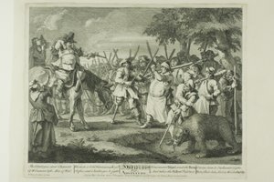 Hudibras första äventyr, platta tre från Hudibras av William Hogarth