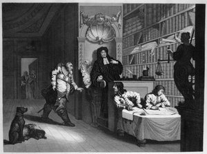 Hudibras och advokaten av William Hogarth