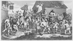 Hudibras möter Skimmington av William Hogarth
