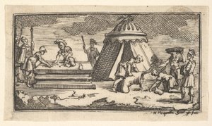 Utgav Korn istället för vete [första versionen] John Beaver, Roman Military Punishme..., efter 1725. av William Hogarth