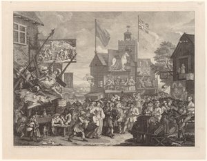 Marknad i Southwark av William Hogarth