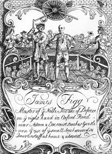 James Figg - reklam av William Hogarth, ca. 1729/30 av William Hogarth