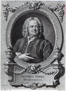 James Gibbs, graverad av Bernard Baron, 1747 av William Hogarth