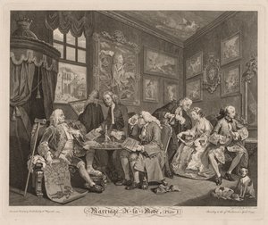 Fashionabla bröllop av William Hogarth