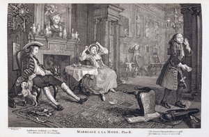 Äktenskap a la Mode av William Hogarth